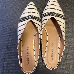 Lucky Brand Womens White Slides size 9